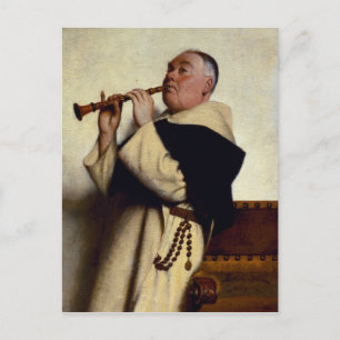 Munk spelar ett Clarinet Vykort