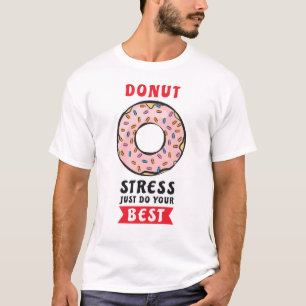 Munk Stressa Bara Gör Ditt Bästa - Rolig Munk Puns T Shirt
