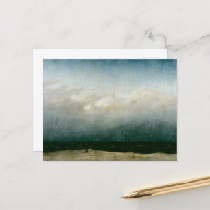 Munk vid havet av Caspar David Friedrich Helg Vykort