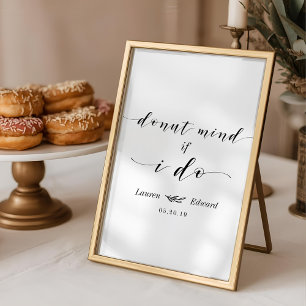 Munkar är okej för mig Bröllopsdessertbord Poster