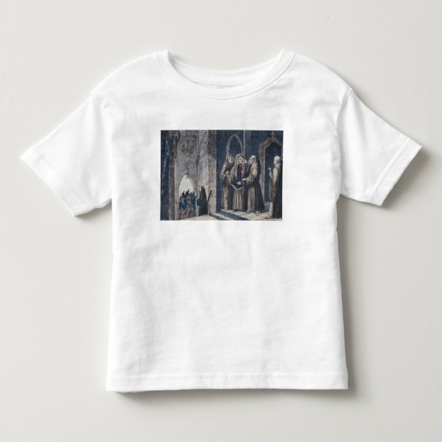 Munkarna som täcker kung med den förhängeCamenz T-shirt (Framsida)