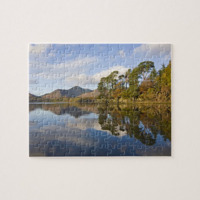 Munkarnas klippa, Derwentwater, Lake District, Pussel (Horisontell)