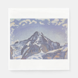 Munkberget med moln (Ferdinand Hodler) Pappersservett