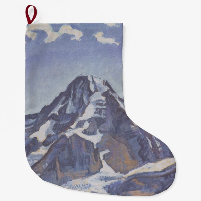 Munkberget med moln (Ferdinand Hodler) Stor Julstrumpa (Framsidan)