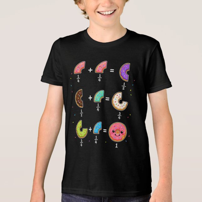 Munkbråk Lärande Matematik Humor T Shirt (Framsida)