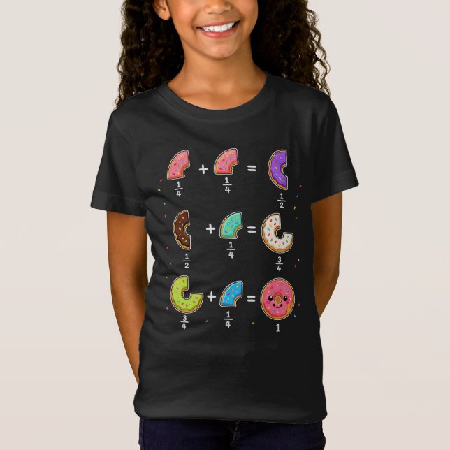 Munkbråk Lärande Matematik Humor T Shirt (Framsida)