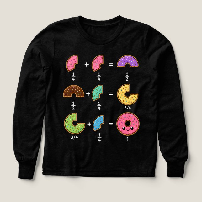 Munkbråk Lärande Matematik Humor T Shirt (Design framsida)