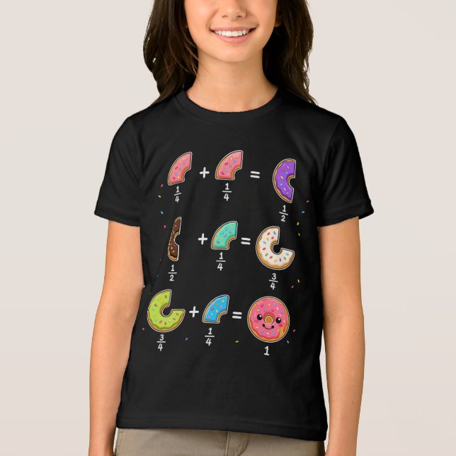 Munkbråk Lärande Matematik Humor T Shirt (Framsida)