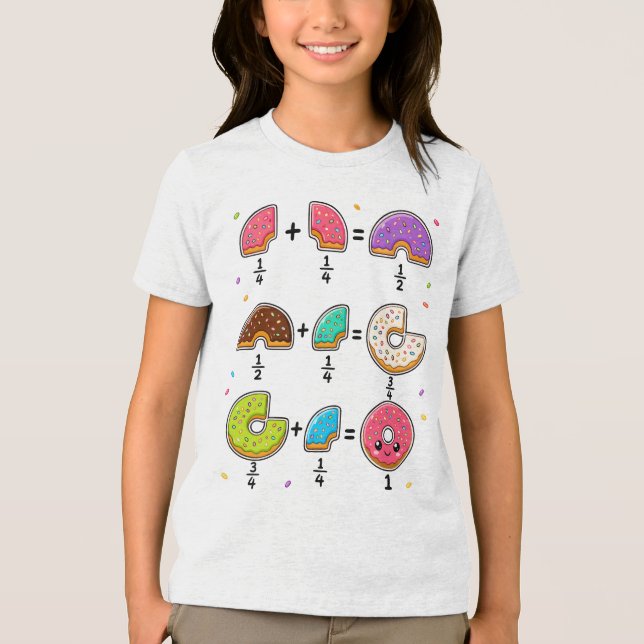 Munkbråk Lärande Matematik Humor T Shirt (Framsida)