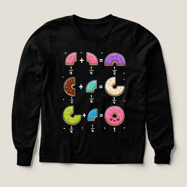 Munkbråk Lärande Matematik Humor T Shirt (Design framsida)