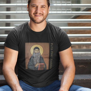 Munkbroder Serafim Rose Ortodox kristen T Shirt