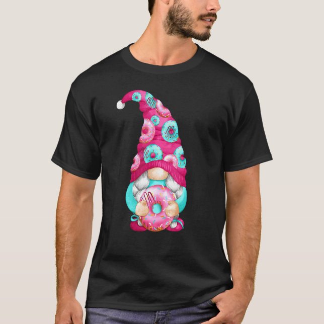Munkdvärg med sött mönster för trädgårdsmästare oc t shirt (Framsida)