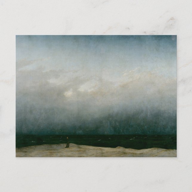 Munken vid havet av Caspar David Friedrich  Vykort (Framsida)