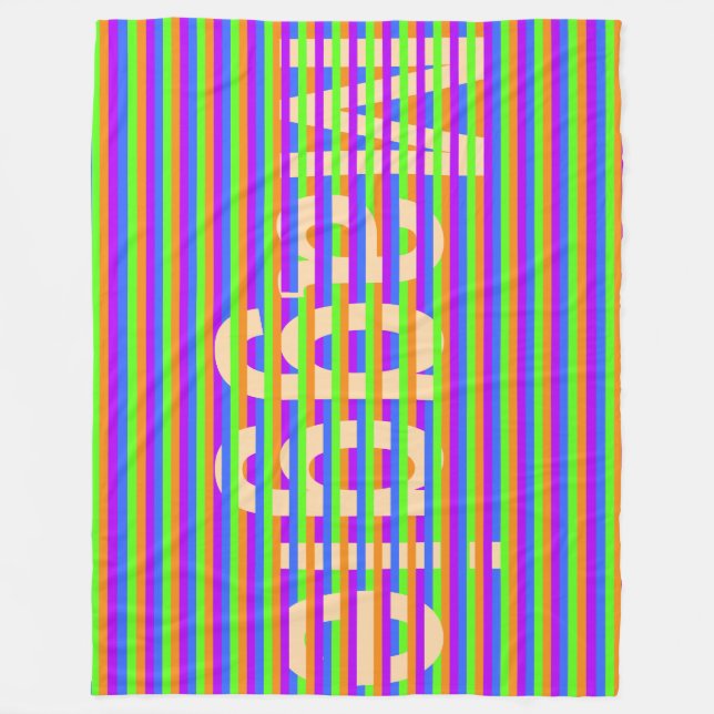 Munker optisk illusionfilt fleecefilt (Framsidan)