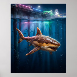 Munkhaj Neonpiren Poster