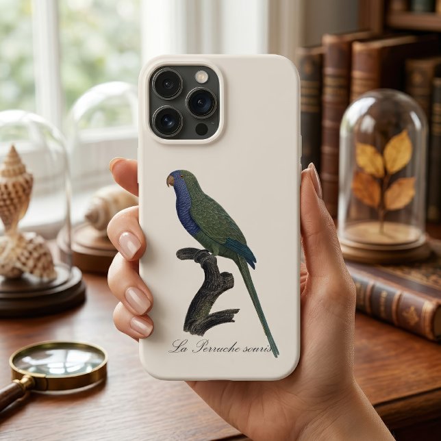 Munkparakit eller Munkpapegoja, Myiopsitta Monachu (Monk Parakeet or Monk Parrot, Myiopsitta Monachus. iPhone Case)