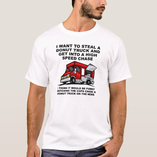 Munkpolisens roliga T-shirt-jakt Tee Shirt (Framsida)