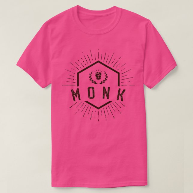 Munkspelarklass Munkar Tabletop RPG Addict T Shirt (Design framsida)