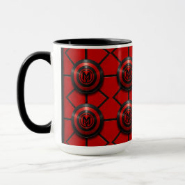 munkus Kaffe tid/kaffekopp sköld emblem Mugg