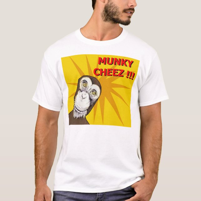Munky Cheez T-tröja Tee Shirt (Framsida)