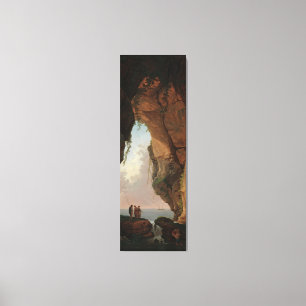 Munnen av en grotta (1784) Hubert Robert Canvastryck