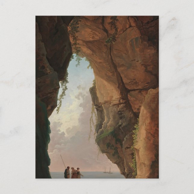 Munnen av en grotta (1784) Hubert Robert Vykort (Framsida)