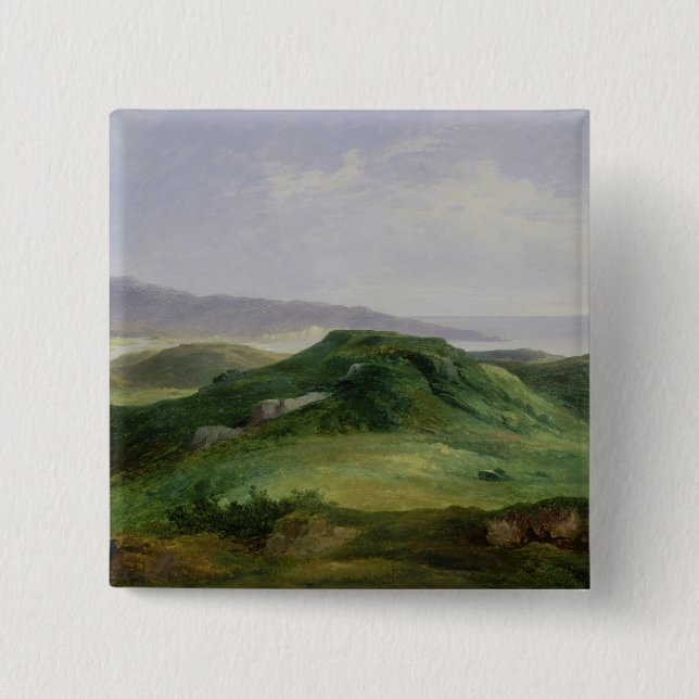 Munnen av floden Bidassoa Knapp (Framsida)