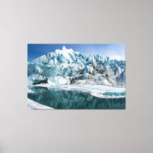 Munnen från Matanuska Glacier i Alaska Canvastryck