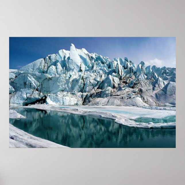 Munnen från Matanuska Glacier i Alaska Poster (Framsidan)