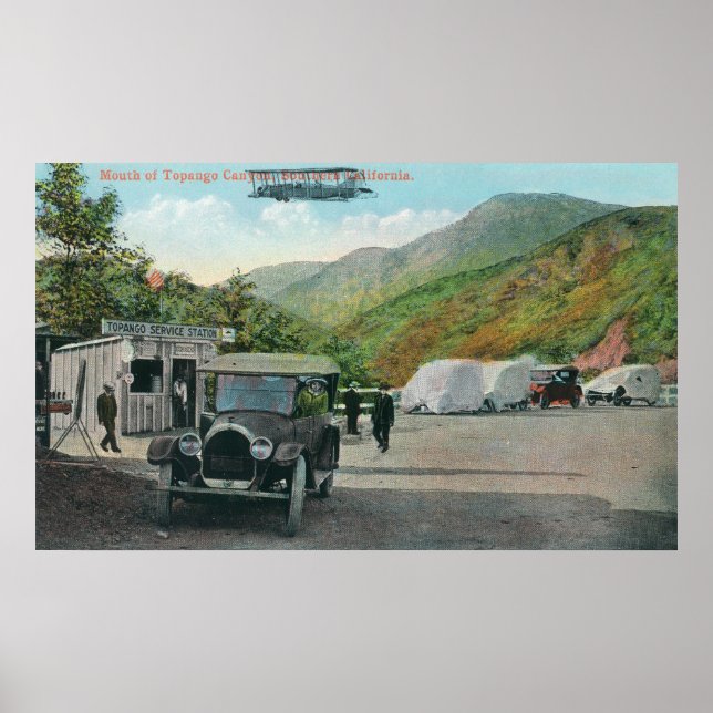 Munnen på Topango Canyon Scene Poster (Framsidan)