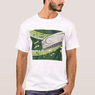 Munnspelsblues och folkmusik t shirt