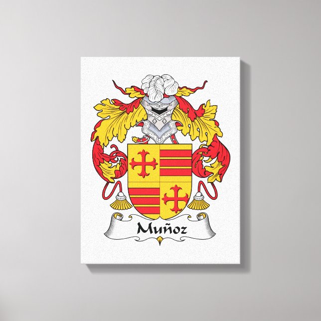 Munoz Family Crest Canvastryck (Framsida)