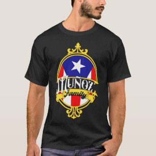 Munoz Family Puerto Rico Flagga T Shirt