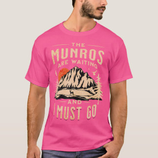 Munro Bagging Scotland Scottish Mountain klättring T Shirt