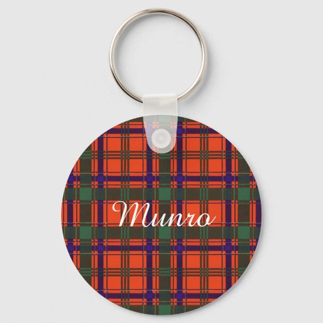 Munro klan Play Scottish tartan Nyckelring (Framsida)