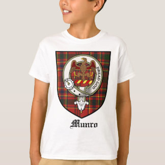 Munro Klan Vapensköld Badge Tartan Tee