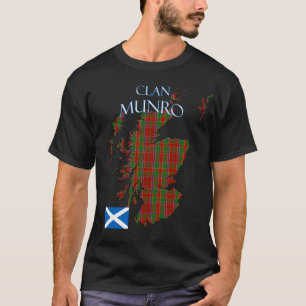 Munro Scottish Klan Tartan Scotland T Shirt