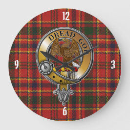 Munro Tartan & Badge Stor Klocka
