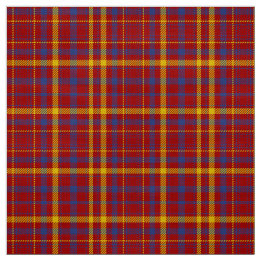 Munro Tartan Red Blue och Gult Play Fabric Tyg