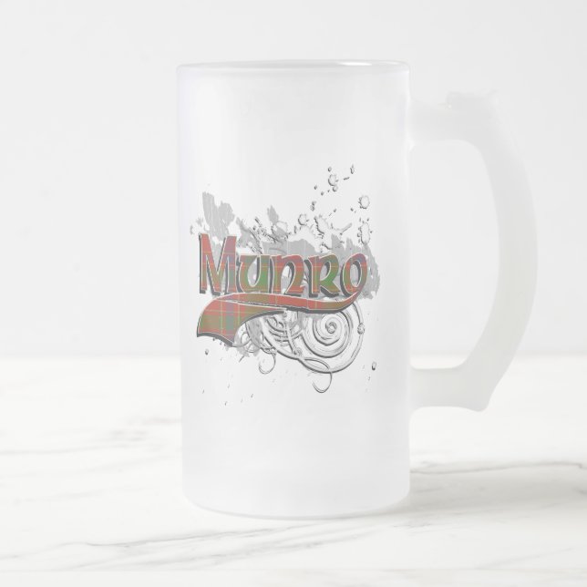 Munro TartanGrunge Frostat Ölglas (Höger)