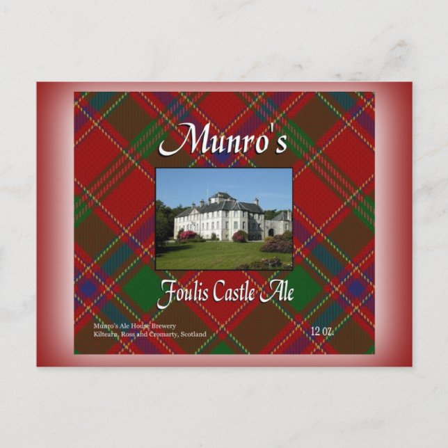 Munros Foulis Castle Ale Vykort (Framsida)