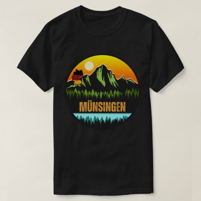 Münsingen, Baden-Württemberg Tyskland T Shirt (Design framsida)