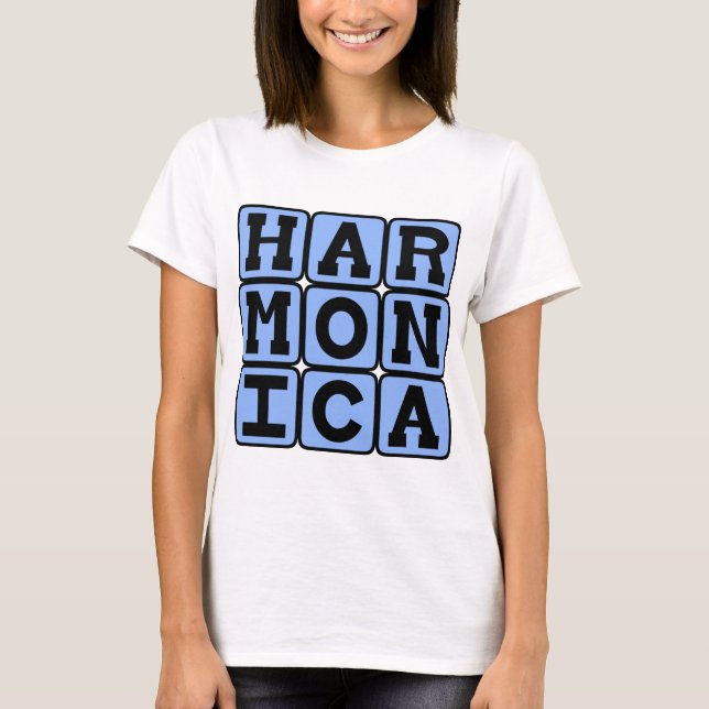Munspel, Musikinstrument T Shirt (Framsida)