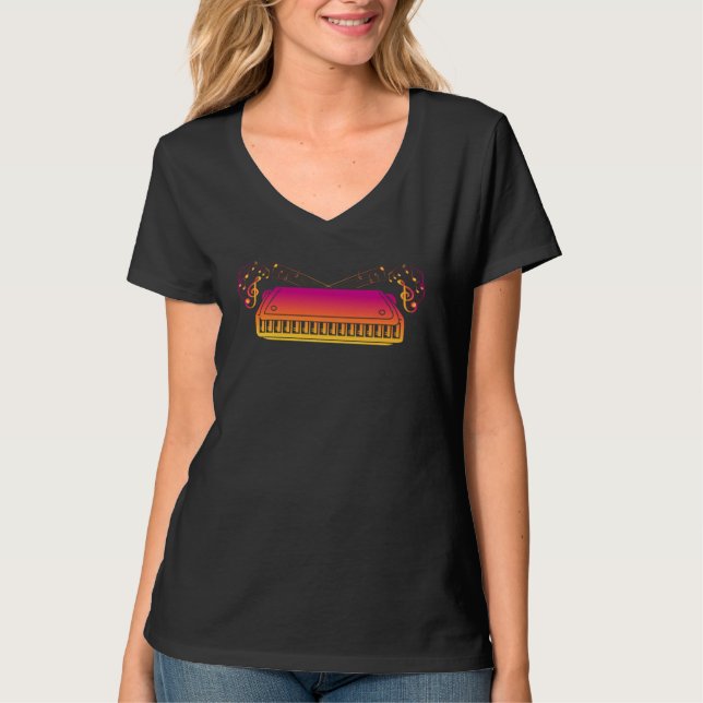 Munspeletinstrument Munspel Munorgel  T Shirt (Framsida)