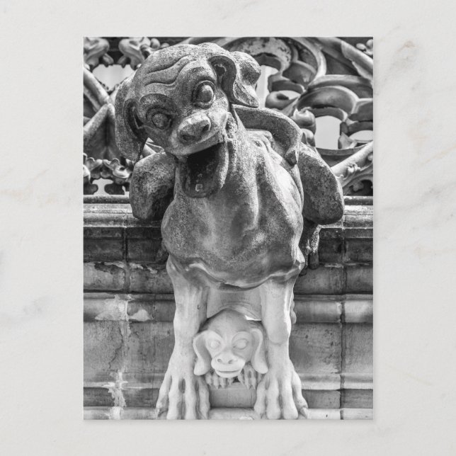 Munster Cathedral Gargoyle - Bern - Schweiz Vykort (Framsida)