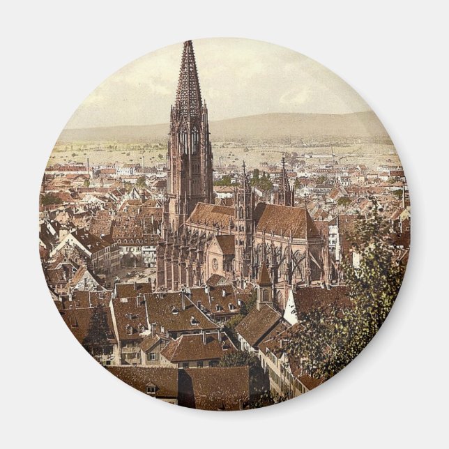 Munster, Freiburg, Baden, Tyskland magnifikt Magnet (Framsidan)