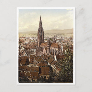Munster, Freiburg, Baden, Tyskland magnifikt Vykort
