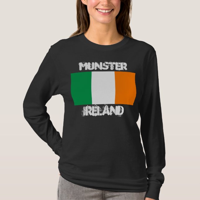 Munster, Irland med Irish flagga T-shirt (Framsida)
