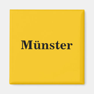 Münster Magnet Schild Guld Gleb