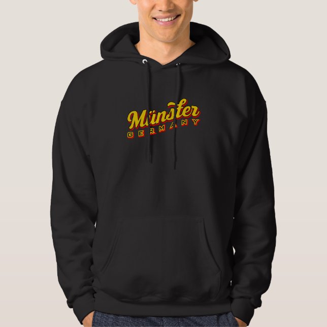 Münster Tyskland Hoodie (Framsida)